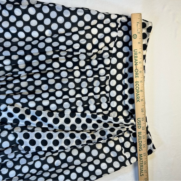 Alfani Black and White Polka Dot A-Line Skirt size 6 petite - Picture 4 of 6